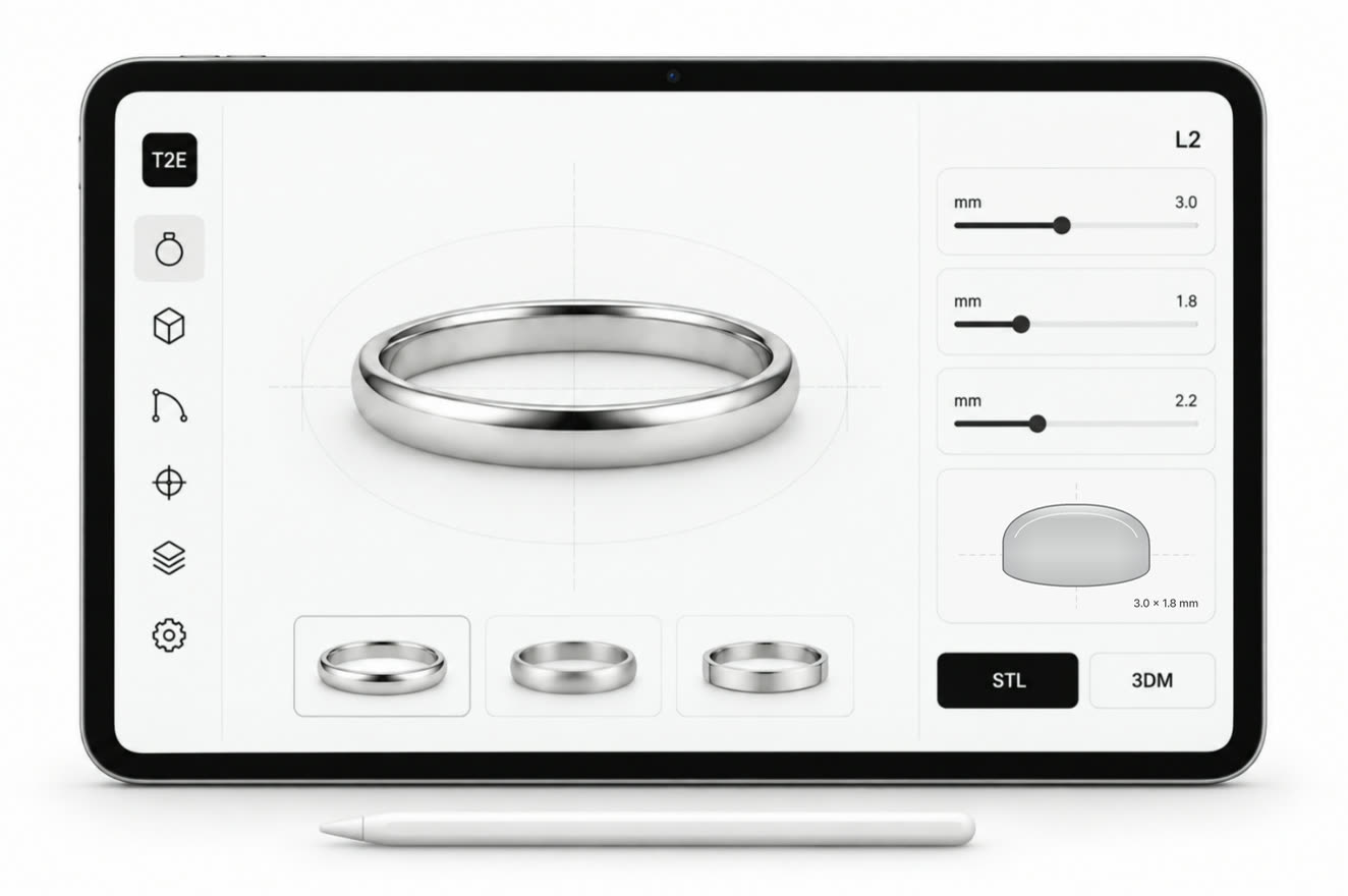 Generated L2 design-studio concept on an iPad